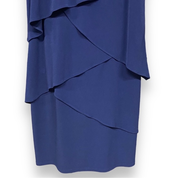 Laundry by Shelli Segal Sleeveless Tiered Layered Embellished Necklace Dress 4 - Picture 3 of 6